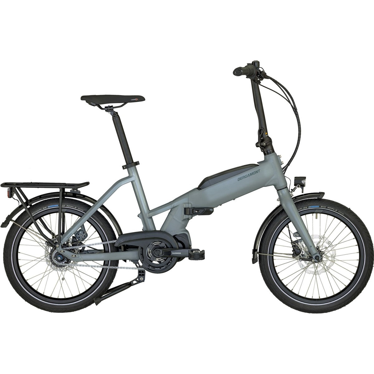 Hopfällbar Elcykel Bergamont Paul-E EQ Edition Matt Mortar Grey