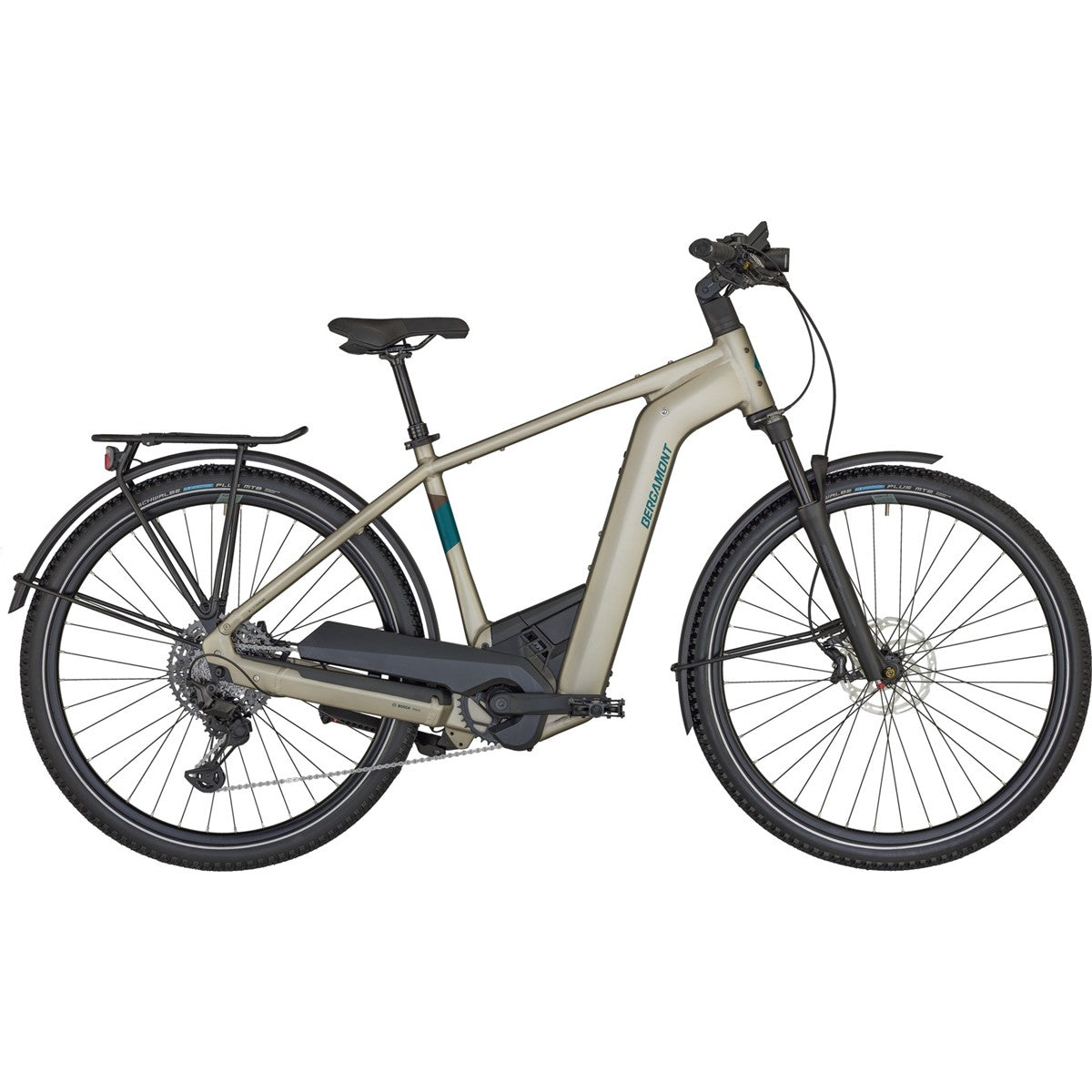 Elcykel hybrid Bergamont E-Horizon SUV Premium Gent Matt Warm Silver