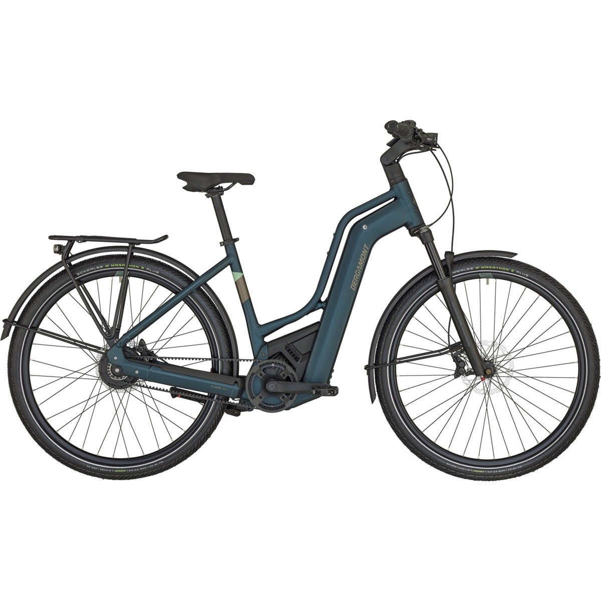 Elcykel hybrid Bergamont E-Horizon Pro Belt Premium Amsterdam Matt Petrol Blue