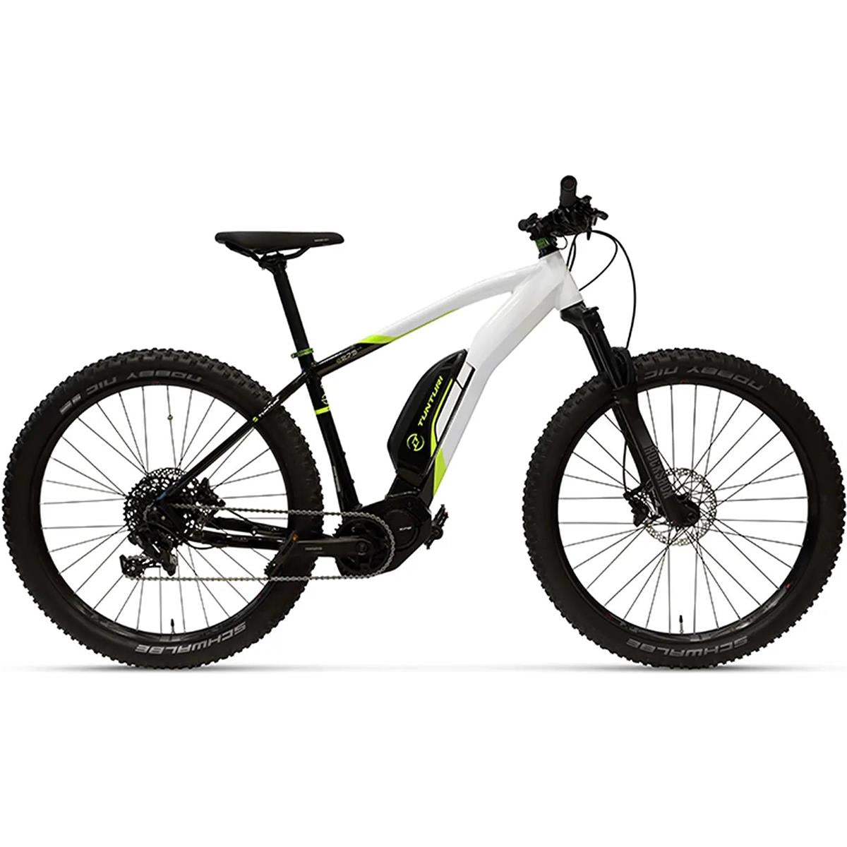 El MTB Tunturi E275 504Wh E7000 White/Black/Green
