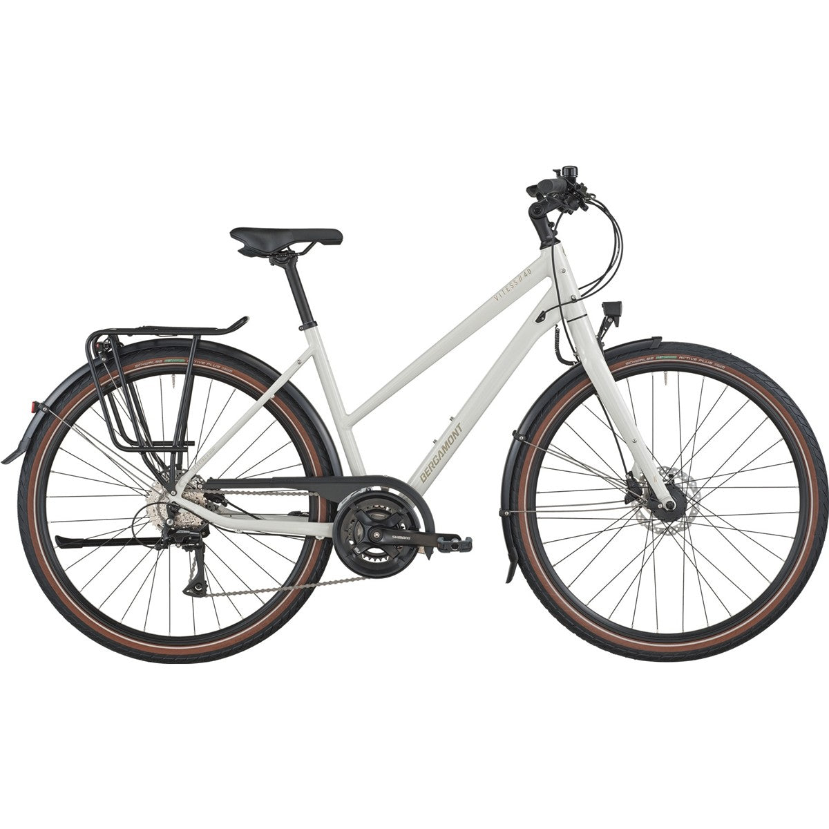 Hybridcykel Bergamont Vitess 40 Rigid Slope Off White