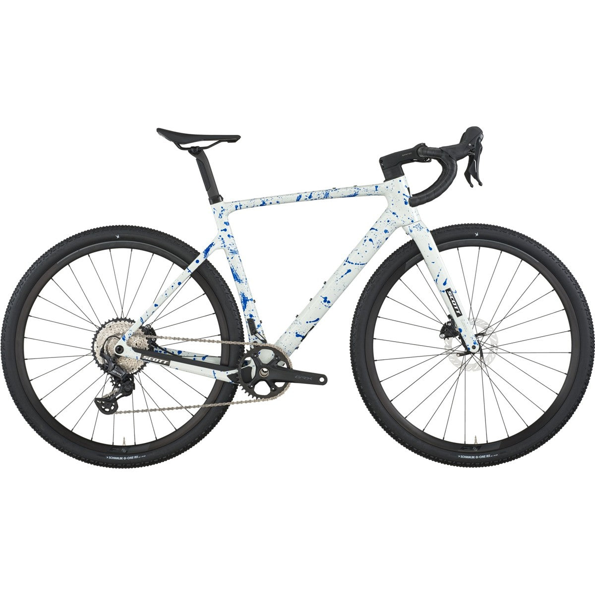 Gravelcykel Scott Addict Gravel 30 White/Splatter Blue