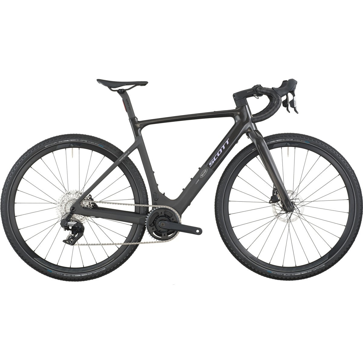 Gravel Elcykel Scott Solace Gravel 30 Carbon Black