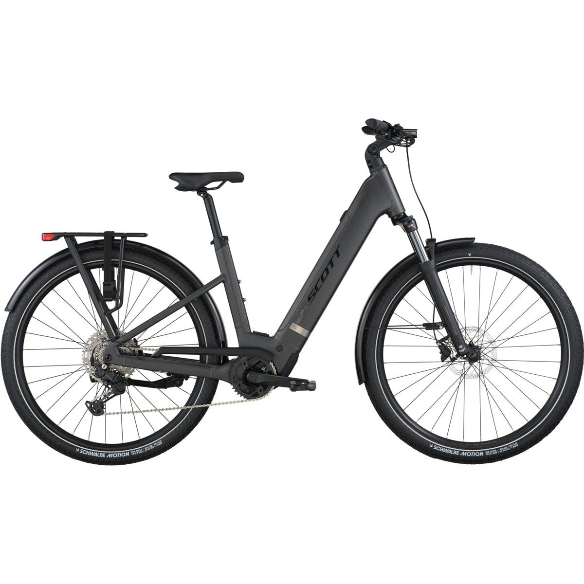 Hybridcykel el Scott Sub Sport 10 Wave Midnight Grey