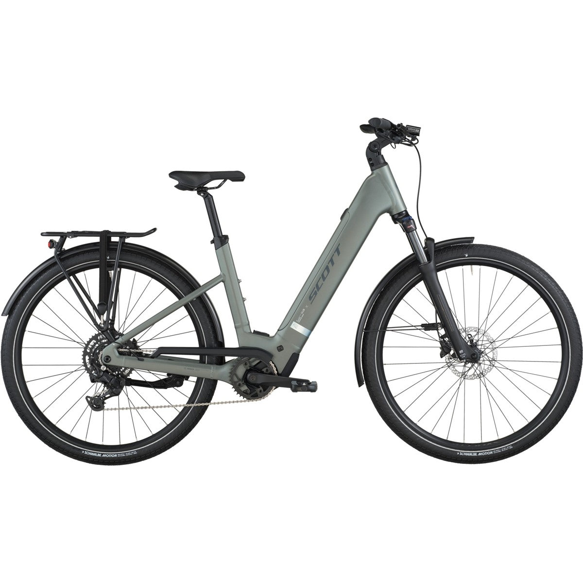 Hybridcykel el Scott Sub Sport 30 Wave Highland Green