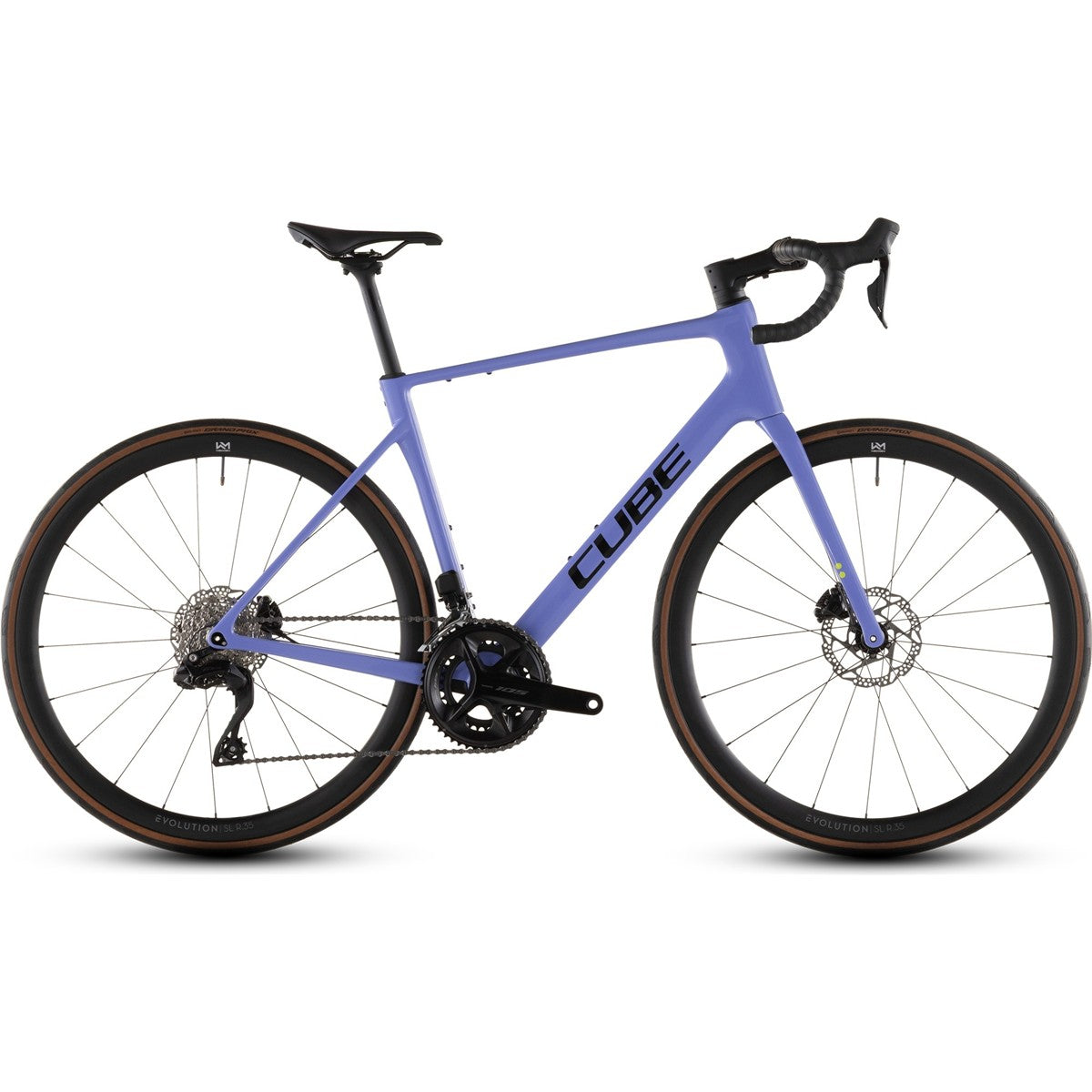 Racercykel Allround Cube Attain C:62 SLX 105 Di2 Lucidlilac/Black