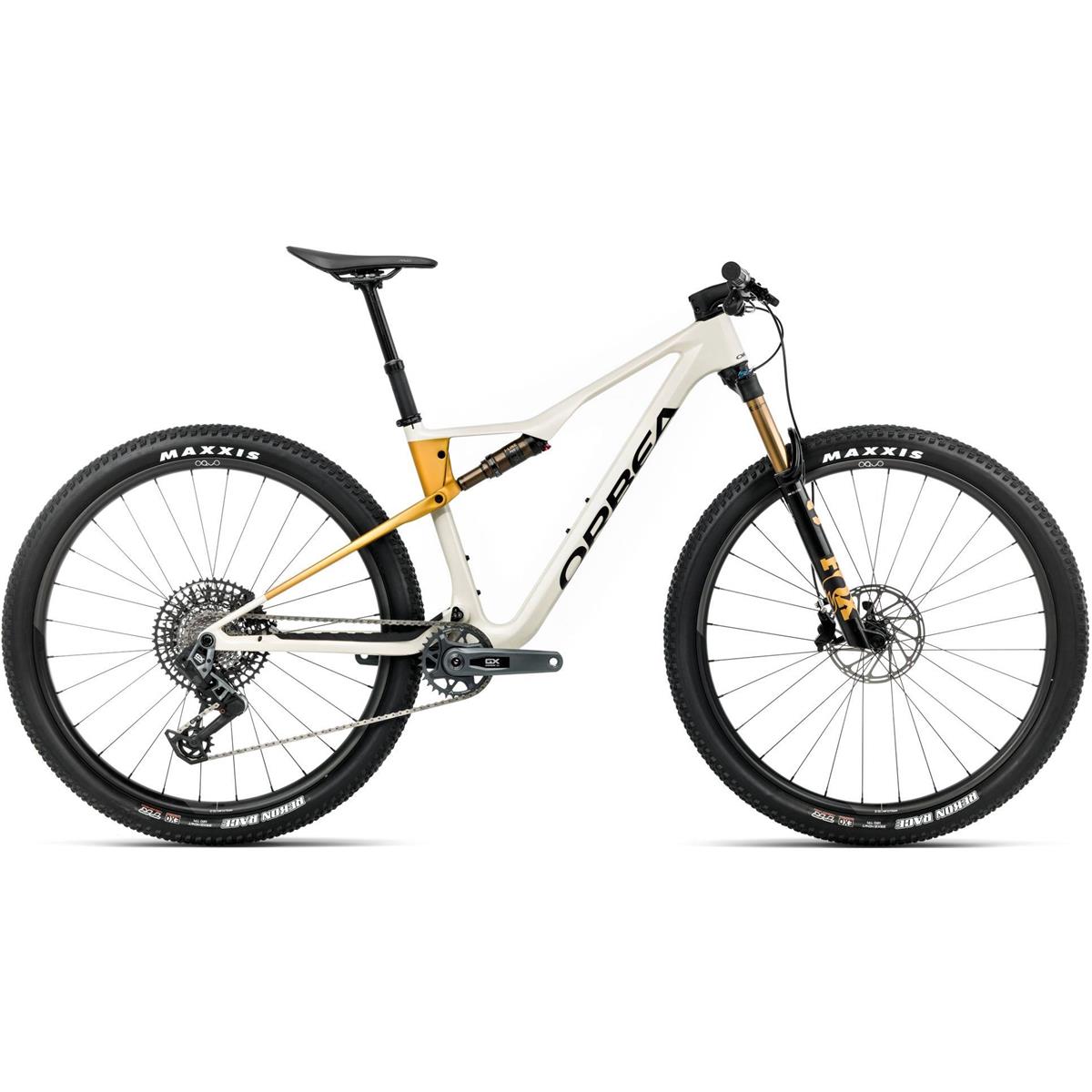 Heldämpad MTB Orbea Oiz M10 AXS GX Ivory White/Bumblebee Yellow