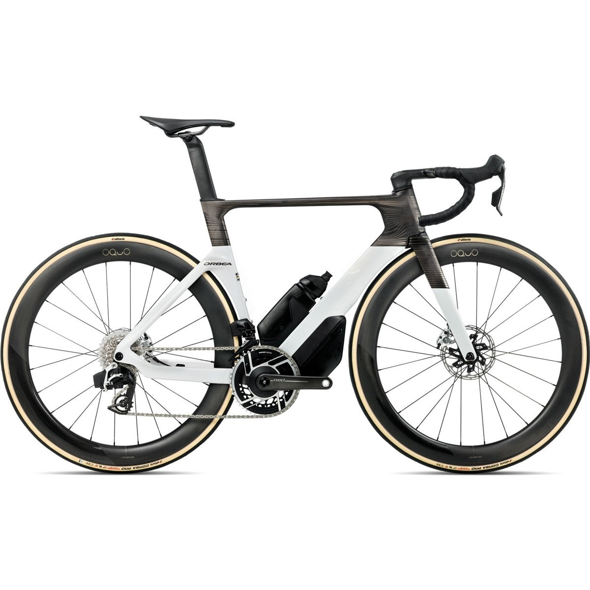 Aeroracer Orbea Orca Aero M11eLTD Red AXS Magic Gold/Carbon Raw