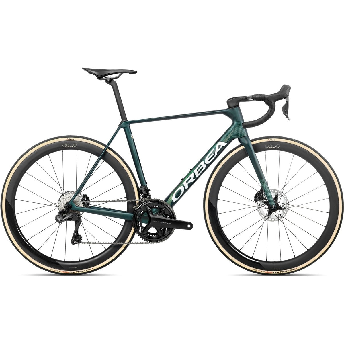 Racercykel Orbea Orca M20iLTD PWR Ultegra Di2 Escape Green/Carbon View Matt
