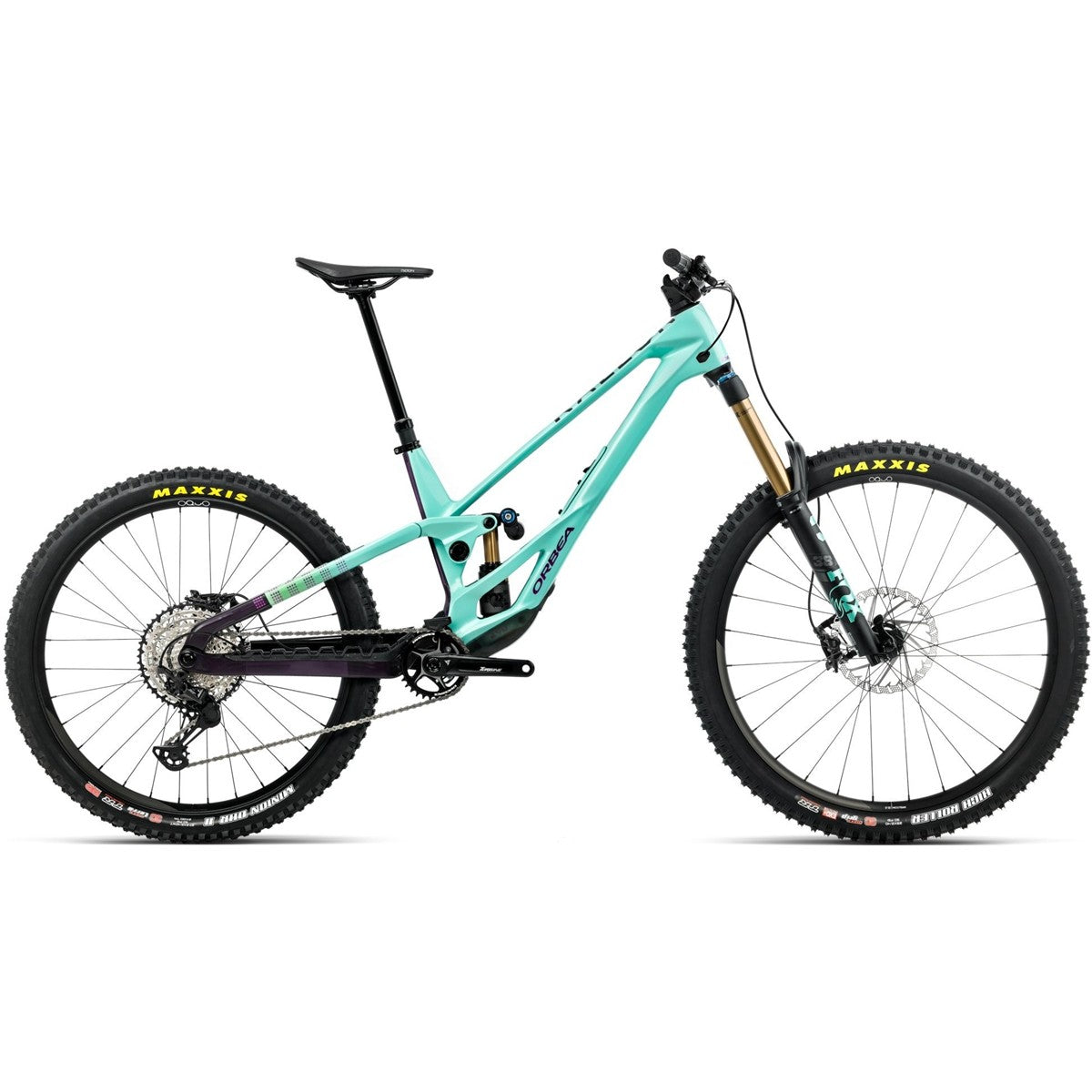 Enduro MTB Orbea Rallon E-Team 450CS Aloha Green/Fantasy Purple Carbon View