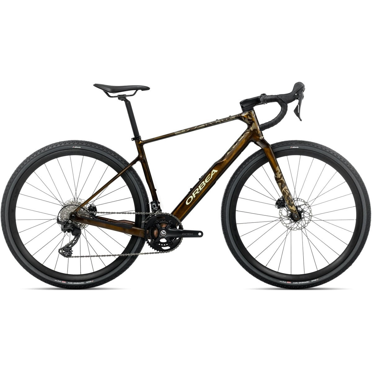 Gravelcykel Orbea Terra M30Team GRX Caramel Carbon View