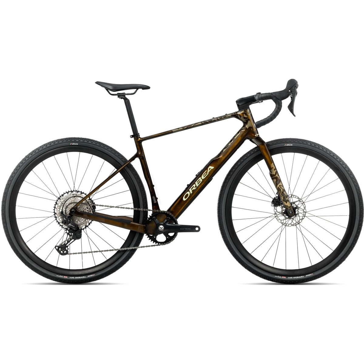Gravelcykel Orbea Terra M30Team 1X GRX Caramel Carbon View