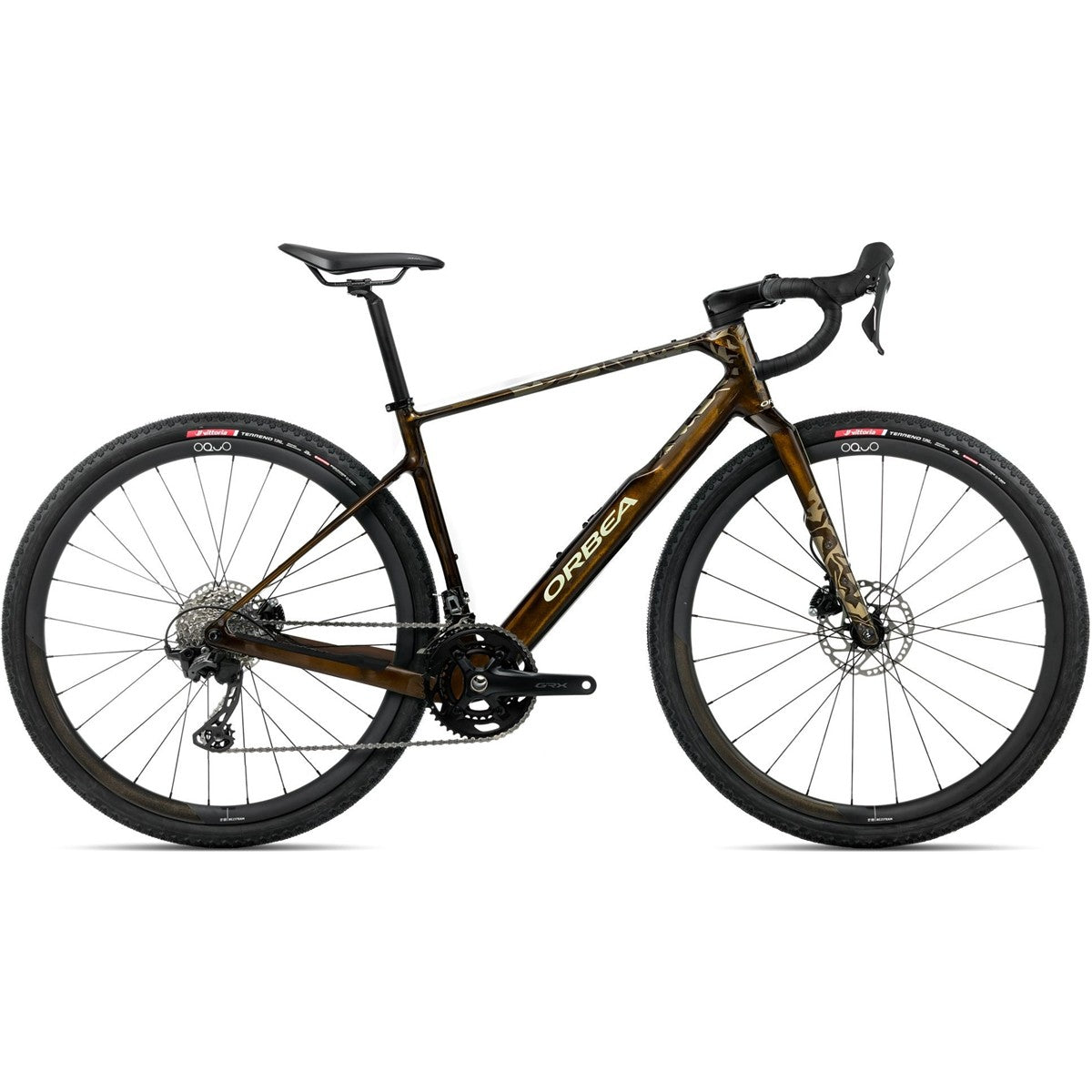 Gravelcykel Orbea Terra M35Team GRX Caramel Carbon View