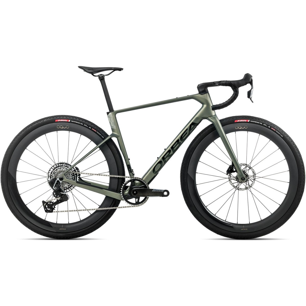 Gravelcykel Orbea Terra Race M21eLTD 1X Force AXS Spaceship Green