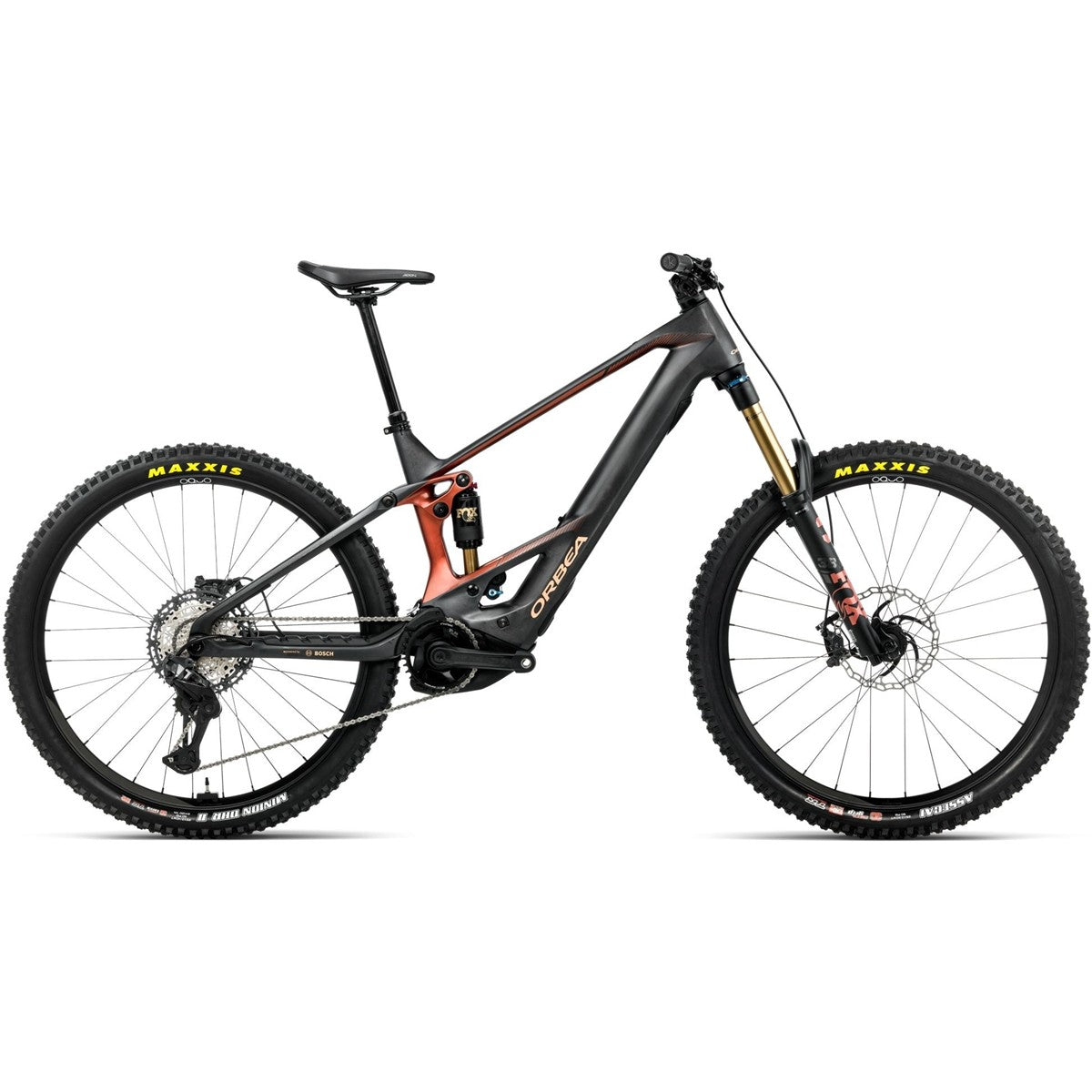El MTB Orbea Wild M-Team 750Wh XT Di2 Diamond Carbon View/Mars Red