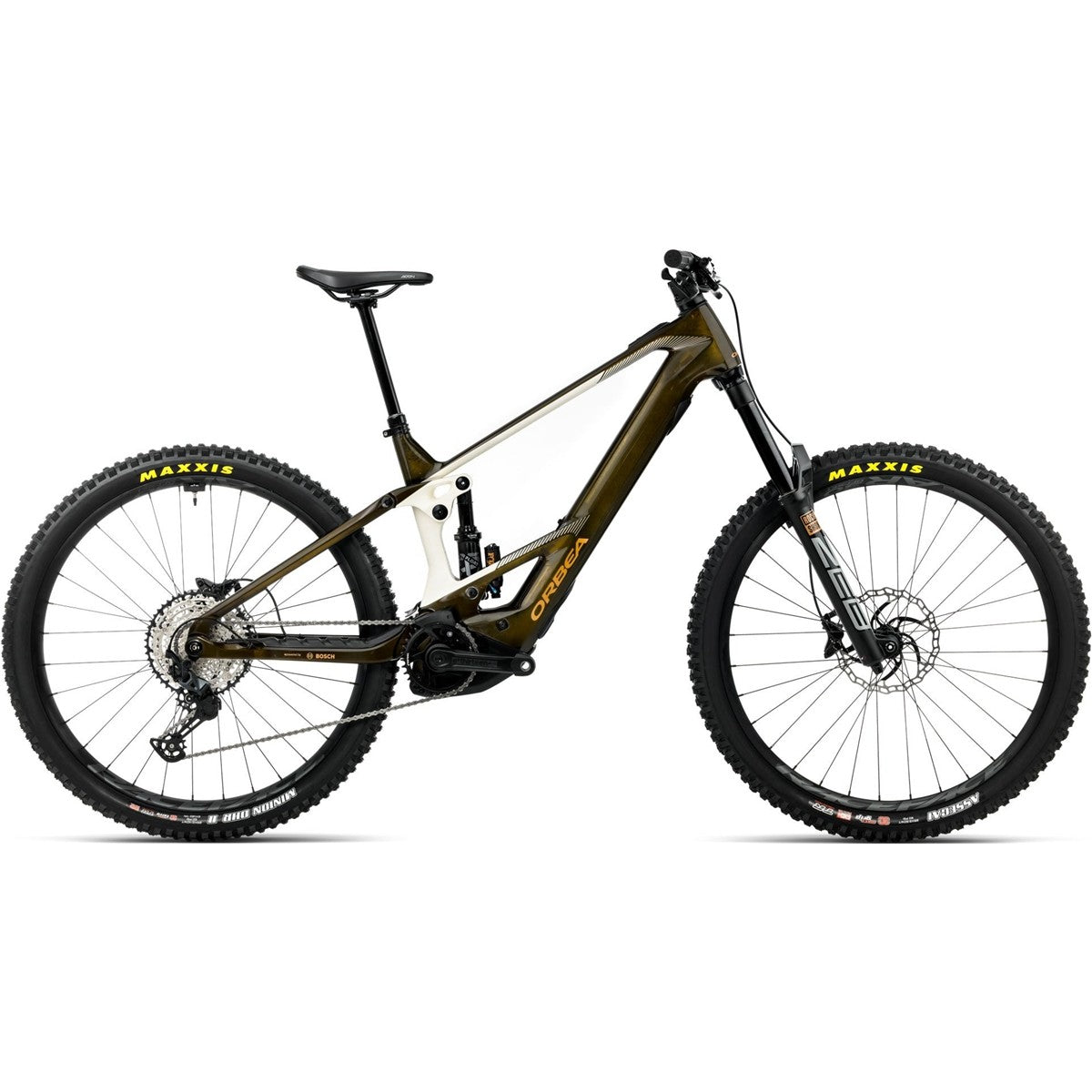 El MTB Orbea Wild M20 Mullet 750Wh Caramel Carbon View/Cream White