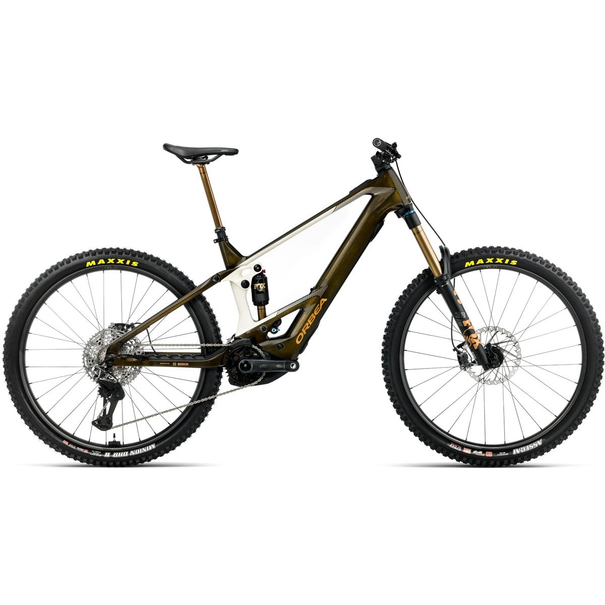 El MTB Orbea Wild M-LTD Mullet 600Wh XTR Di2 Caramel Carbon View/Cream White