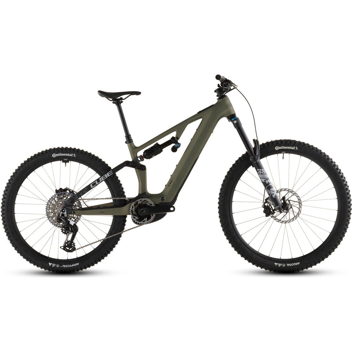 El MTB Cube AMS Hybrid 177 C:62 TM 600X Reedgreen/Matrix