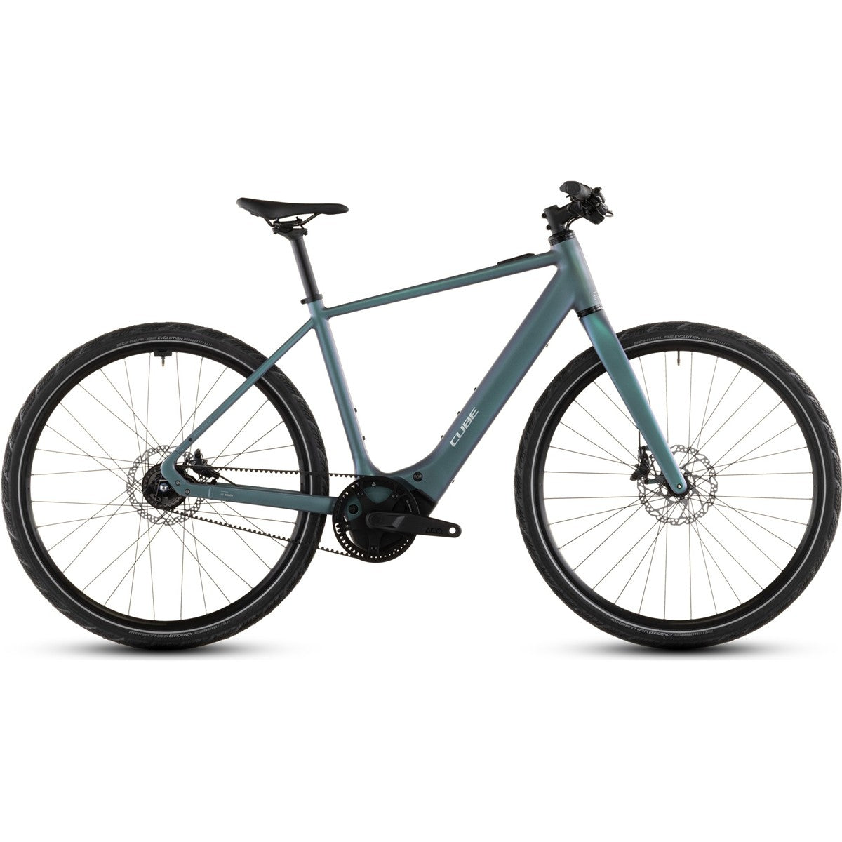 Hybridcykel el Cube Editor Hybrid SLT 400X Smaragdgrey/Prism