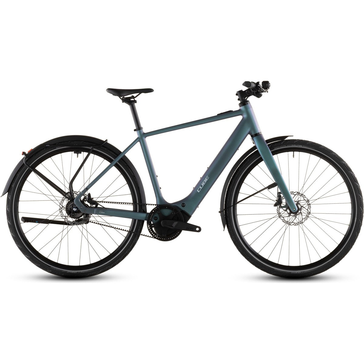 Hybridcykel el Cube Editor Hybrid SLT 400X FE Smaragdgrey/Prism