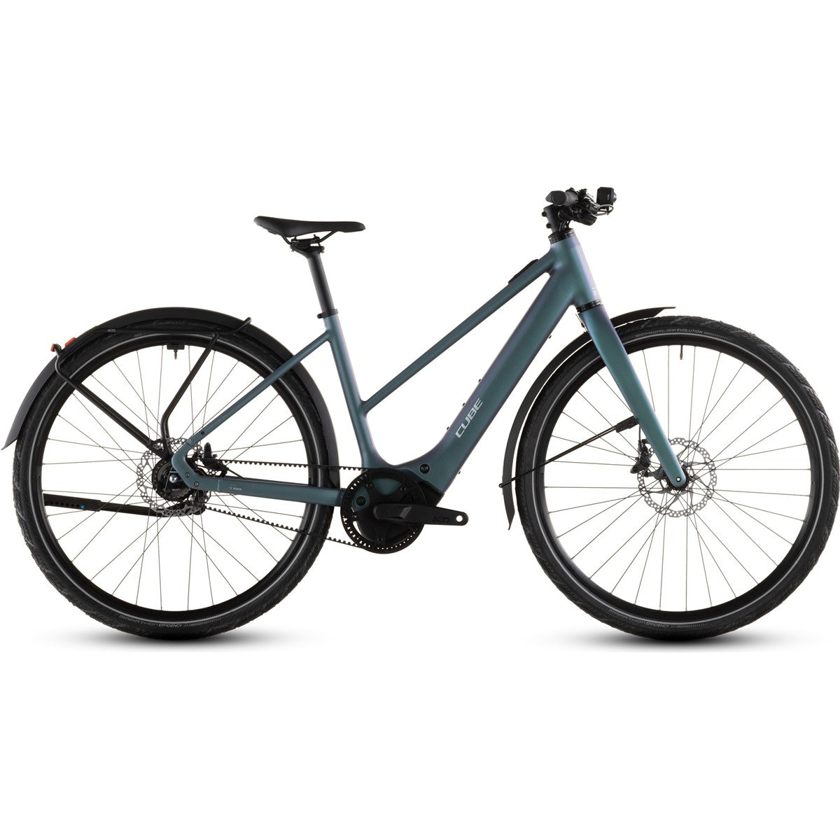 Hybridcykel el Cube Editor Hybrid SLT 400X FE Mid Smaragdgrey/Prism