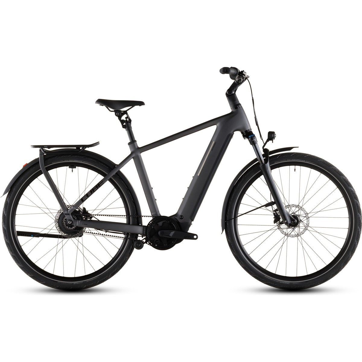 Hybridcykel el Cube Kathmandu Hybrid Comfort Pro 800 Slabgrey/Black