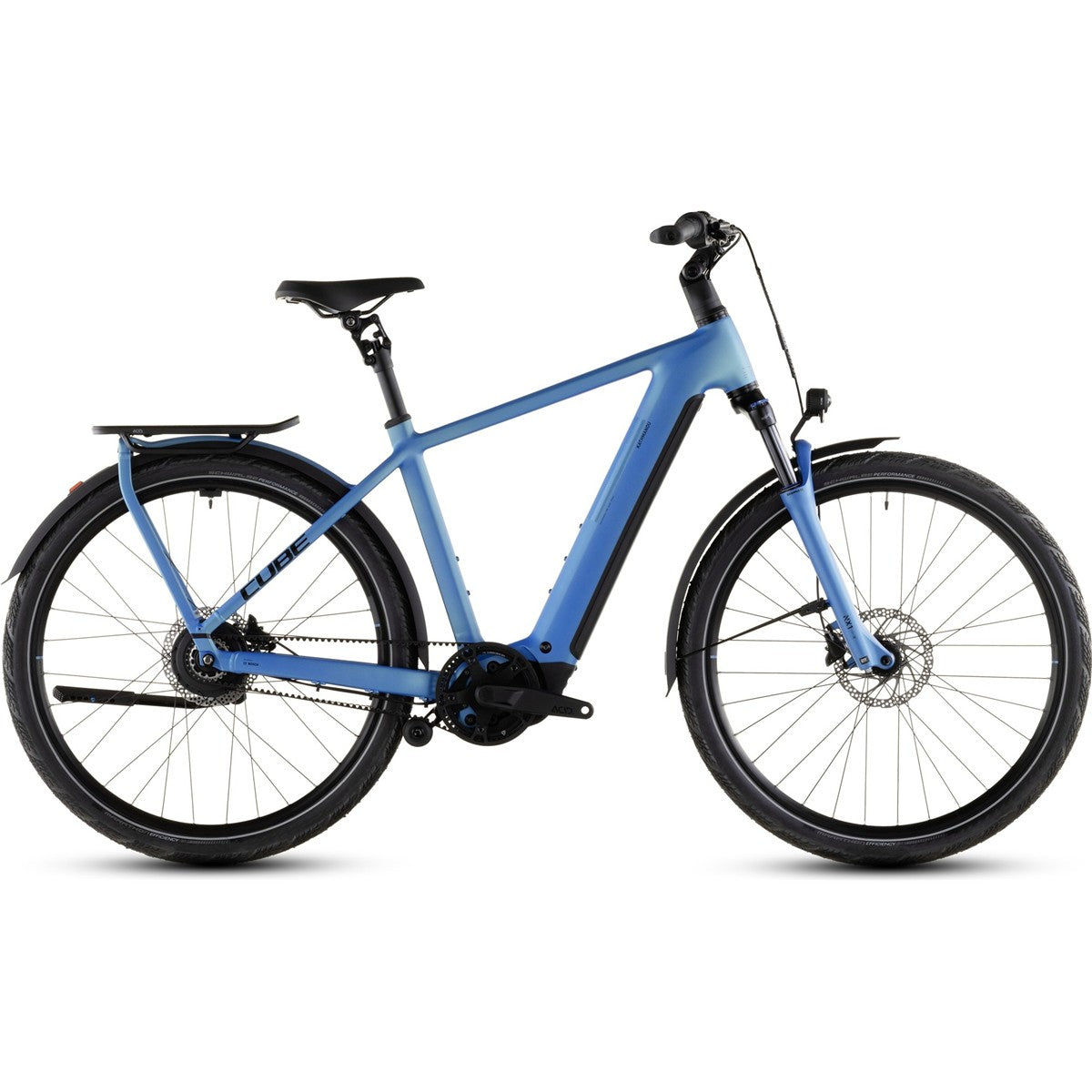 Hybridcykel el Cube Kathmandu Hybrid Comfort Pro 800 Azure/Black