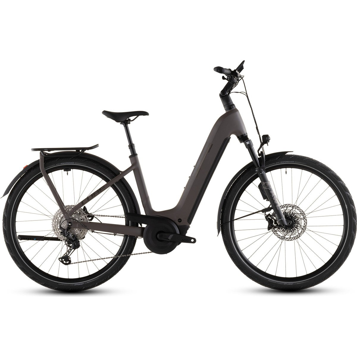 Hybridcykel el Cube Kathmandu Hybrid EXC 800 Low Cedar/Chrome