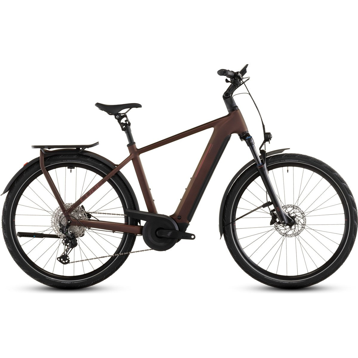 Hybridcykel el Cube Kathmandu Hybrid Pro 800 Sunglow/Chrome
