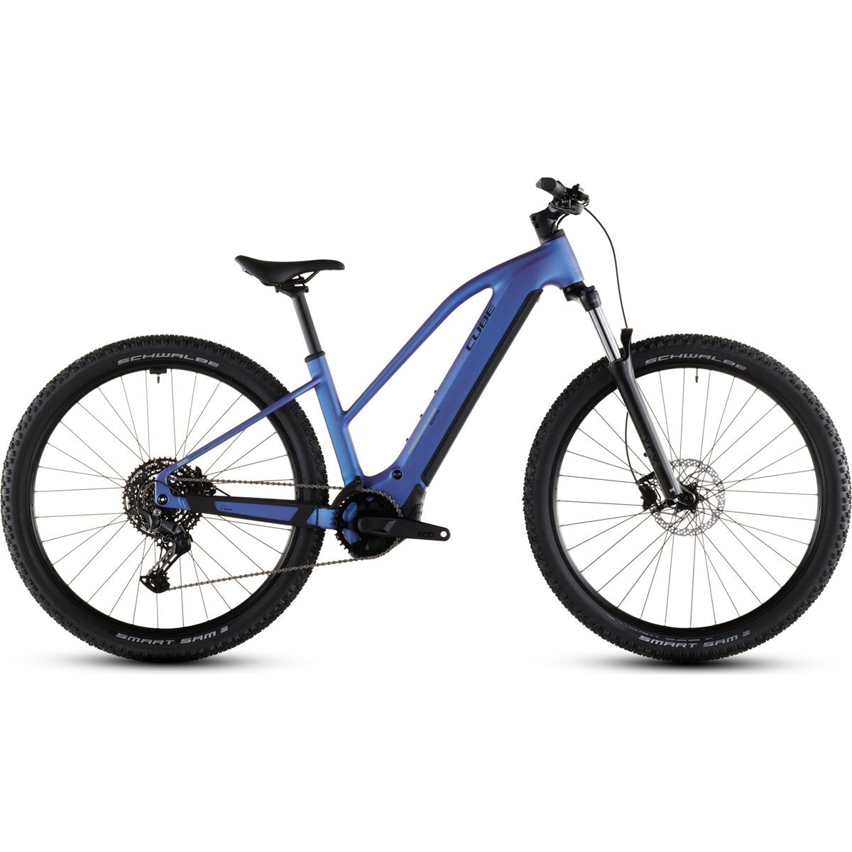El MTB Cube Reaction Hybrid ONE 800 Mid Blueiris/Reflect