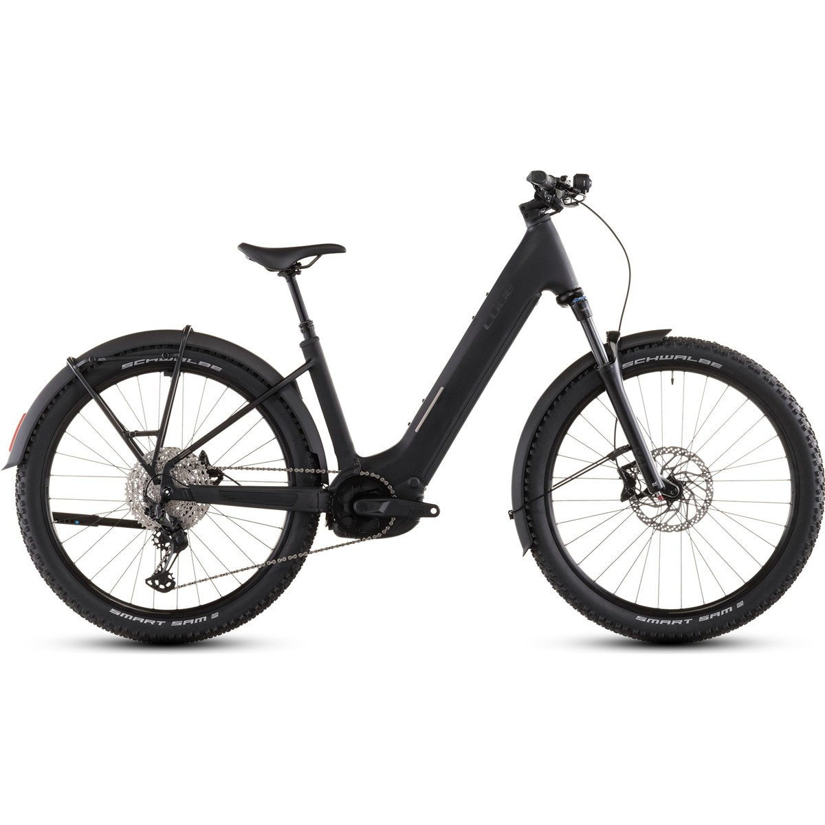 El MTB Cube Reaction Hybrid Pro 800 FE Low Blackline