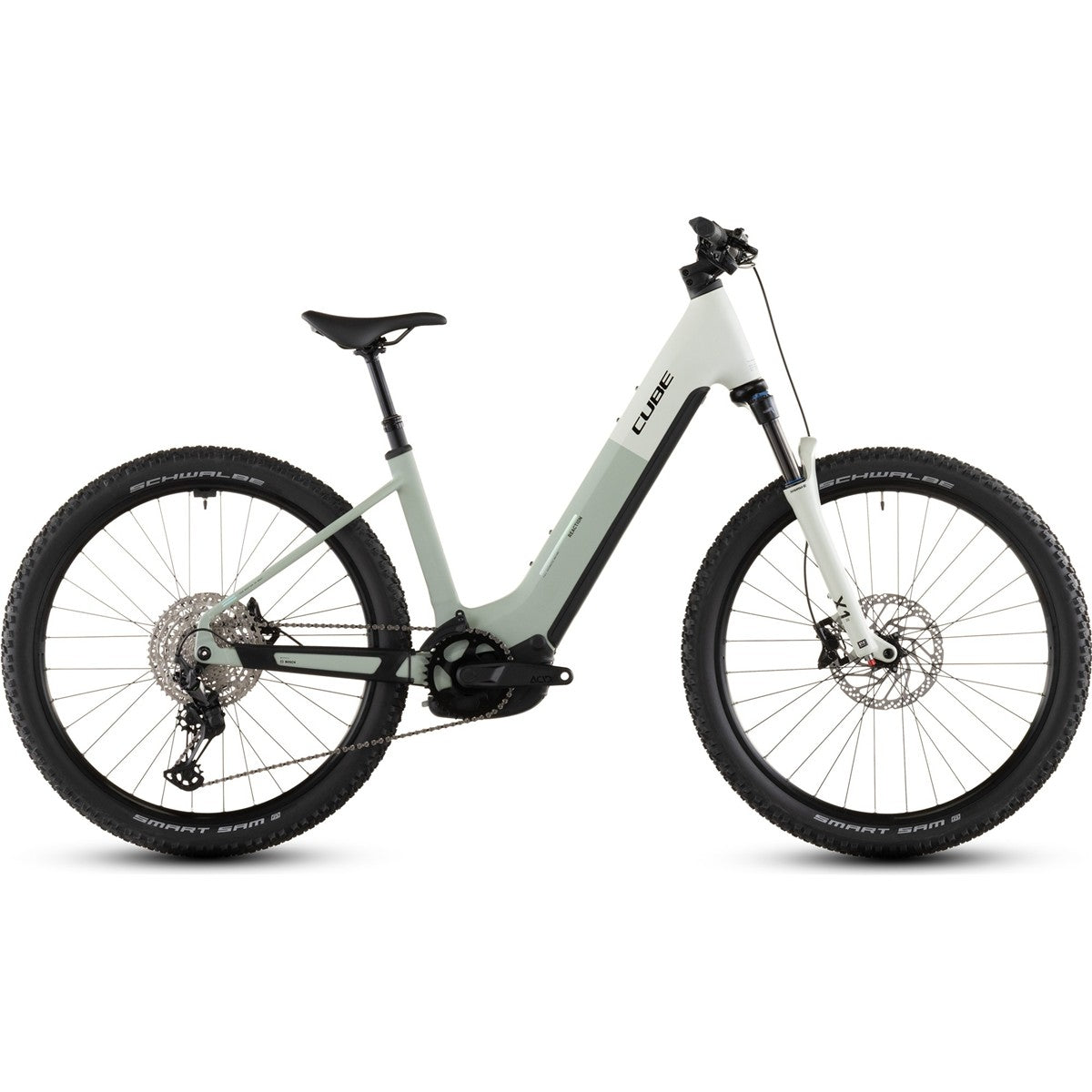 El MTB Cube Reaction Hybrid Pro 800 Low Desertstone/Driedherbs