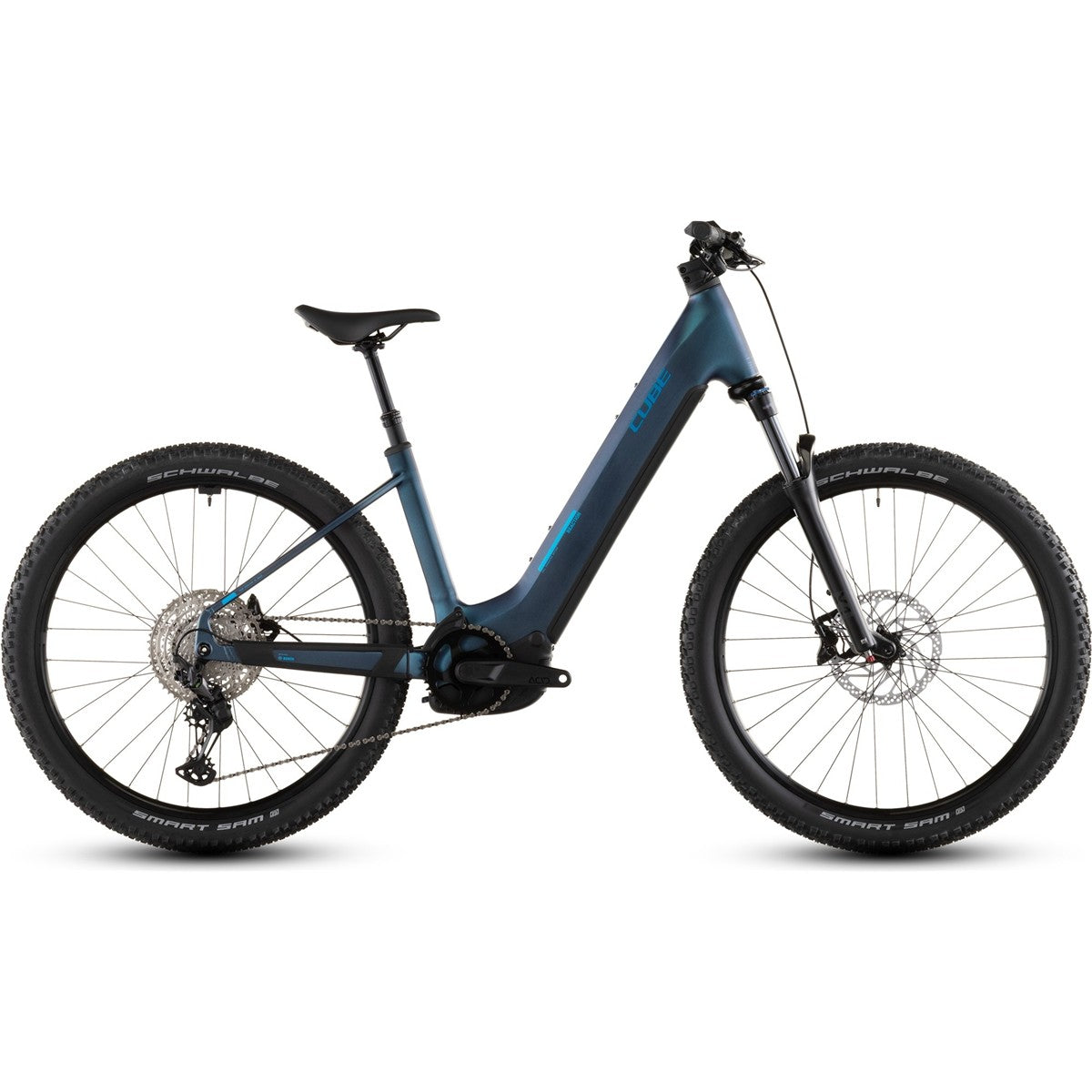 El MTB Cube Reaction Hybrid Pro 800 Low Nebular/Dazzle