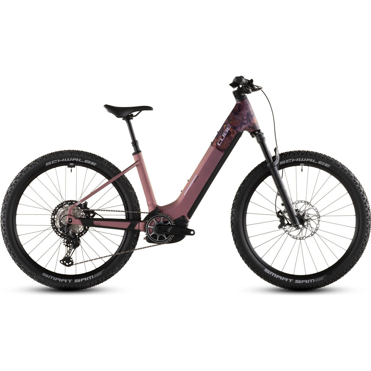 El MTB Cube Reaction Hybrid SLX 800 Low Shiftblush/Art