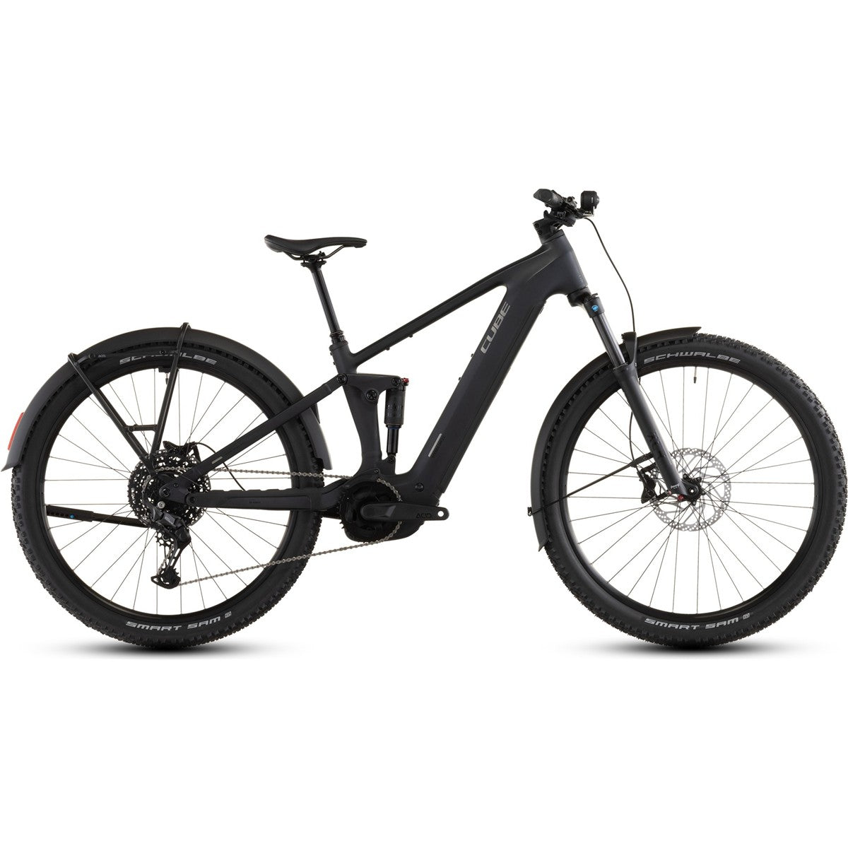 El MTB Cube Stereo Hybrid ONE22 Pro 800 FE Night/Chrome
