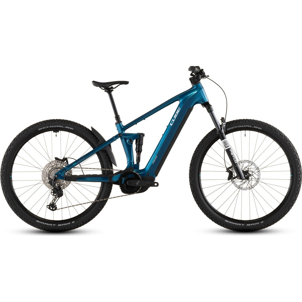 El MTB Cube Stereo Hybrid ONE22 Race 800 Electricblue/White