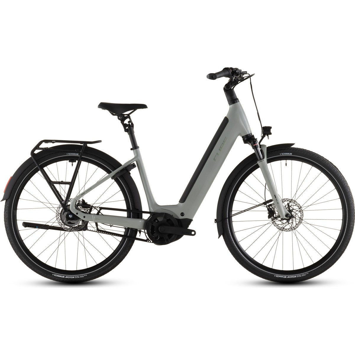 Hybridcykel el Cube Supreme Hybrid Deluxe ONE 600 Low Ashgreen/Chrome