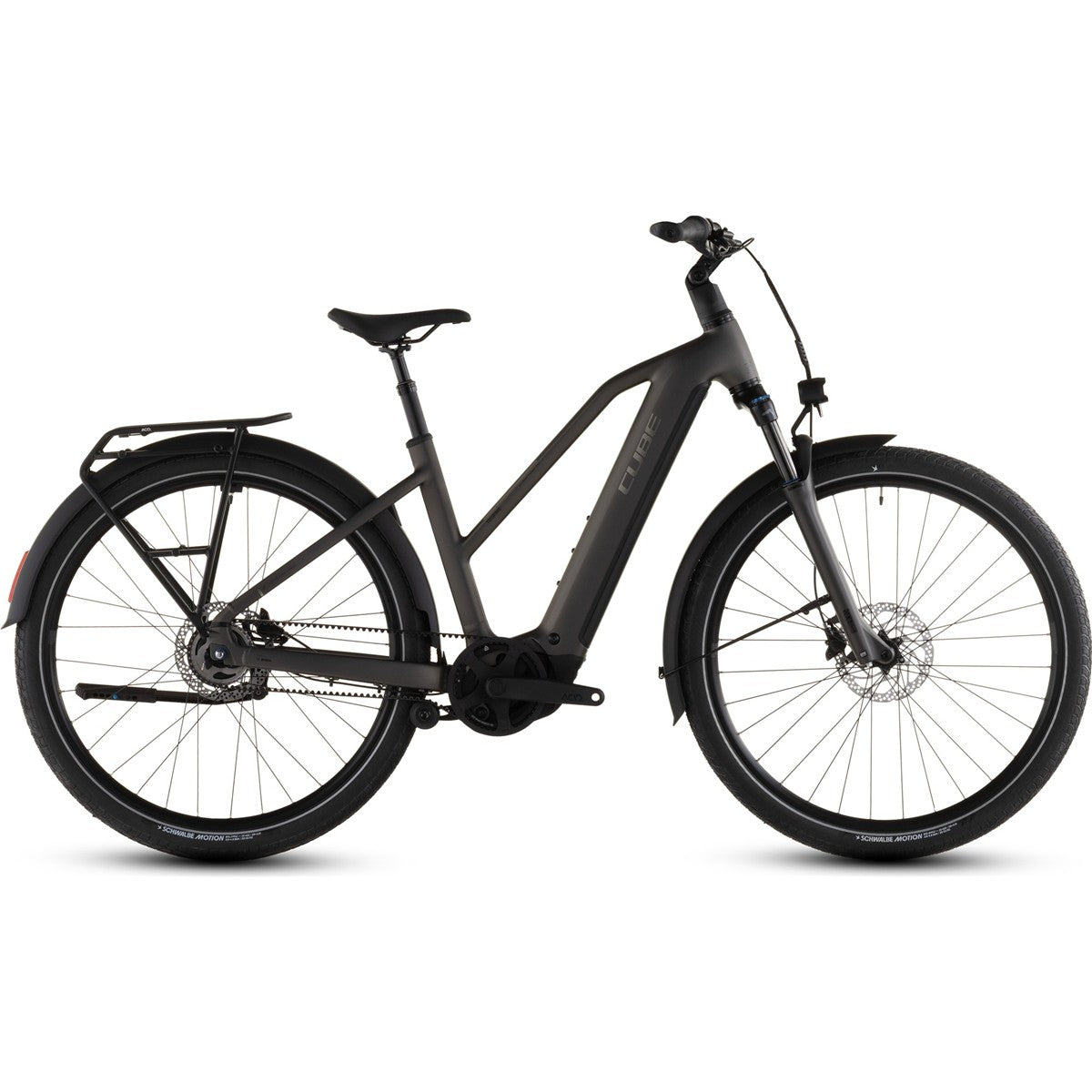 Hybridcykel el Cube Touring Hybrid Comfort SLX 800 Mid Charcoal/Chrome