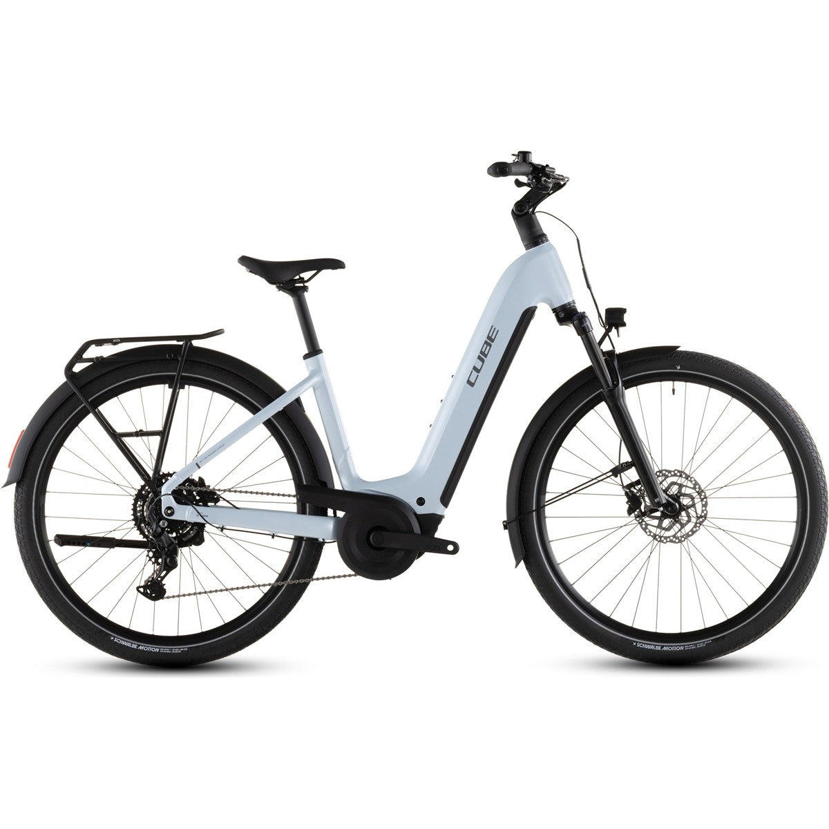 Hybridcykel el Cube Touring Hybrid ONE 600 Low Glacier/Reflex