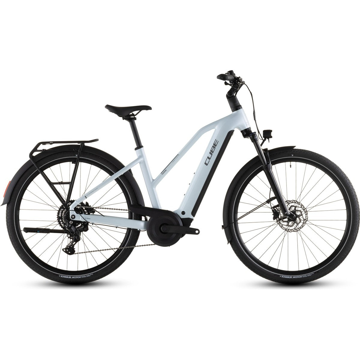 Hybridcykel el Cube Touring Hybrid ONE 600 Mid Glacier/Reflex