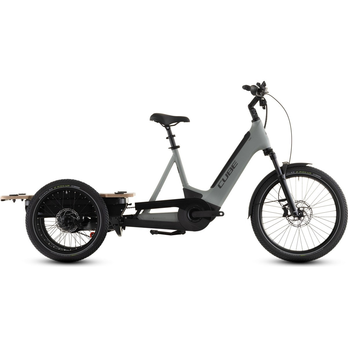 Lastcykel el Cube Trike Flatbed Hybrid 750 Swampgrey/Reflex ONESIZE