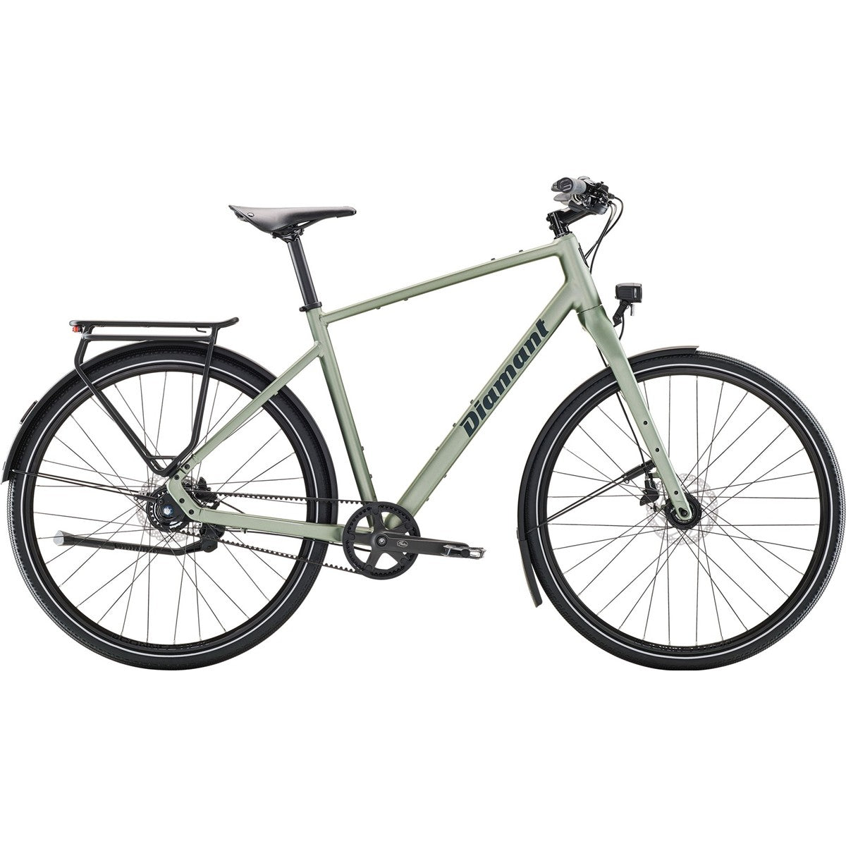Hybridcykel Diamant Mahon Style Pro Stepover Heugrün