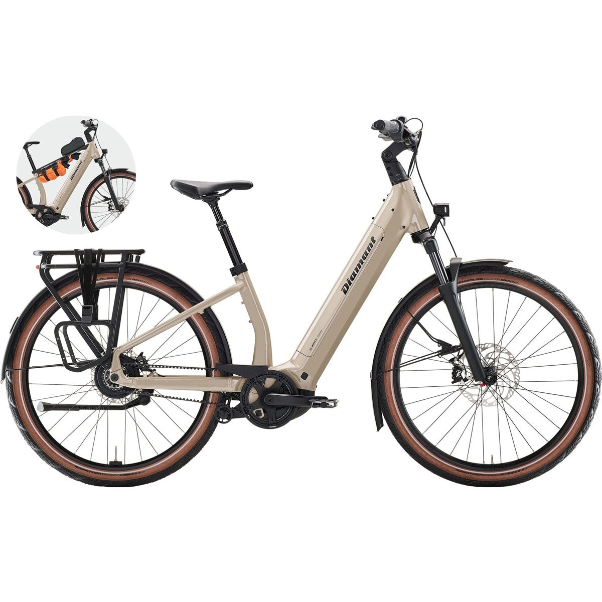 Elcykel Diamant Suvea Style 600Wh Lehmbeige