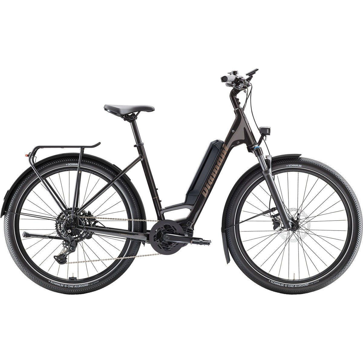Elcykel Diamant Zing Trip Core Lowstep 400Wh Samtschwarz Metallic