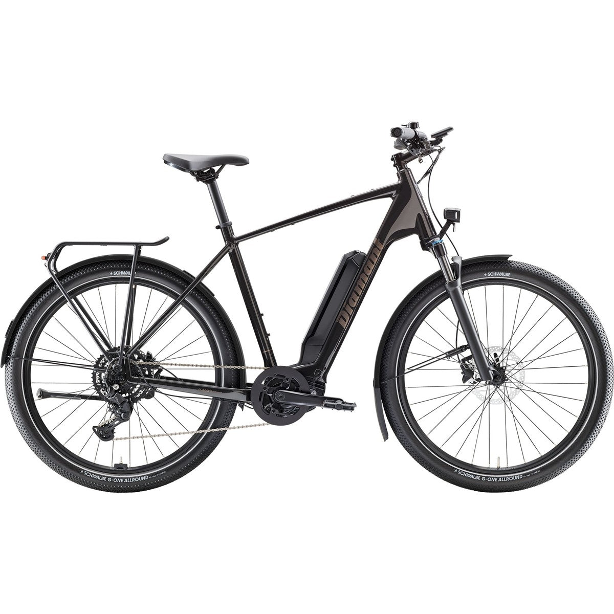 Elcykel Diamant Zing Trip Core Stepover 400Wh Samtschwarz Metallic