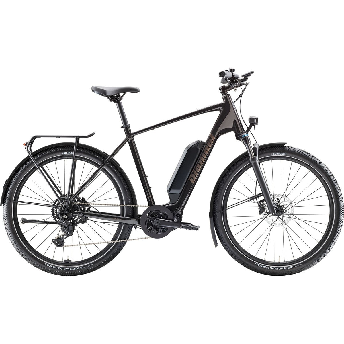Elcykel Diamant Zing Trip Core Stepover 545Wh Samtschwarz Metallic