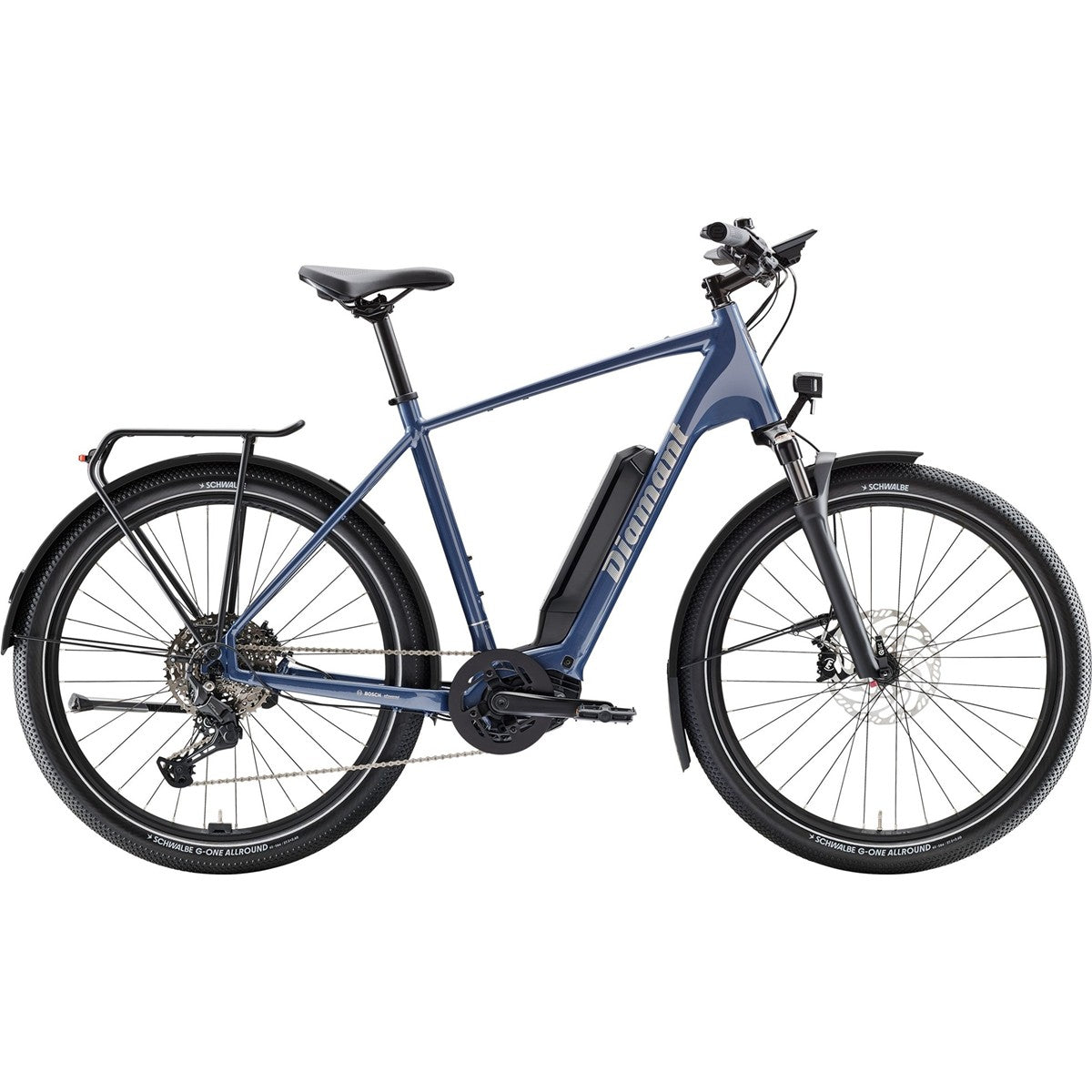Elcykel Diamant Zing Trip Plus Stepover 400Wh Vergissmeinnichtblau Metallic