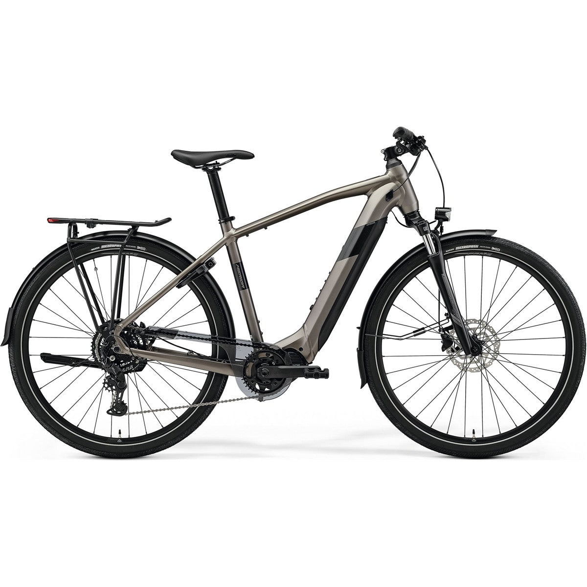 Hybridcykel el Merida eSpresso 400 EQ Silk Warm Slate Grey/Black