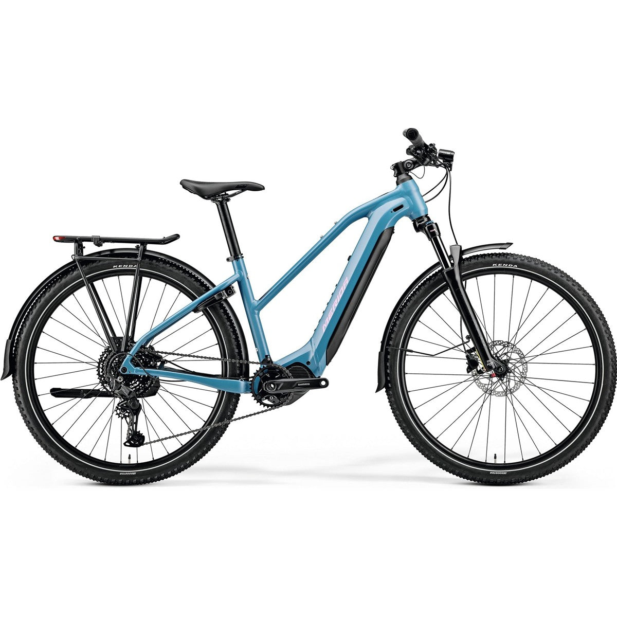 Hybridcykel el Merida eBig.Tour 400 EQ Silk Dove Blue/Blue