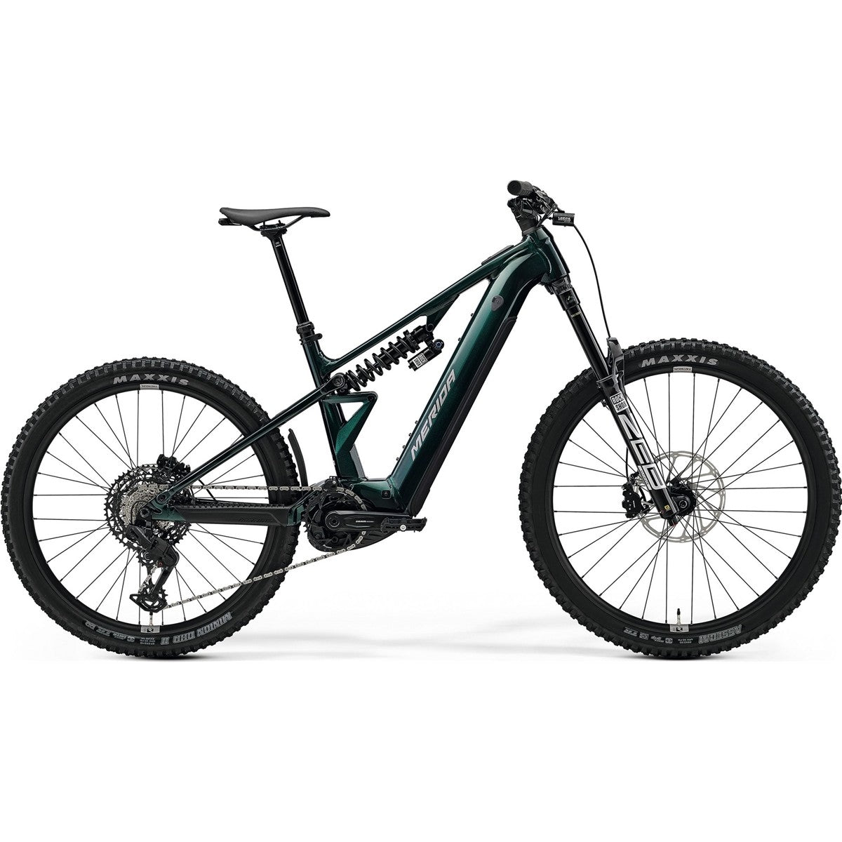 El MTB Merida eOne-Eighty FR 800 Halo Green/Grey